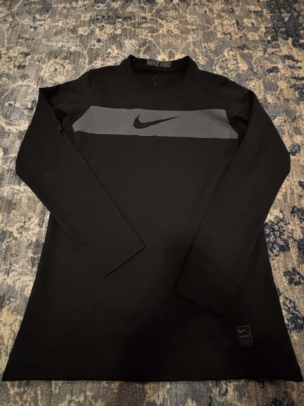 Nike Pro Long Sleeve Compression Shirt Black